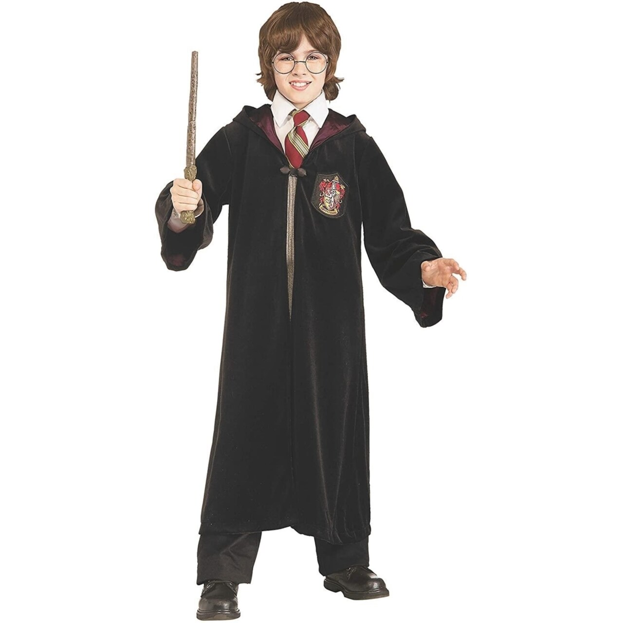 Harry Potter Hooded Velvet Cloak Robe Kids Size M 8 10 Premium Licensed Costume Rubies